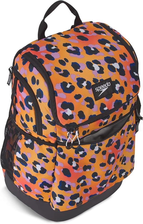 Speedo Unisex Large Teamster 20 Backpack 35Liter Rainbow PrideCheetah Orange Pop 20