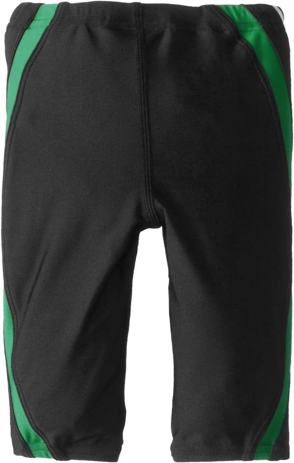 Speedo Big Boys Taper Splice Youth Jammer SwimsuitBig Boys BlackGreen