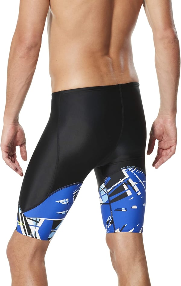 imageSpeedo Mens Swimsuit Jammer Prolt Shattered PalmDiscontinuedSpeedo Blue