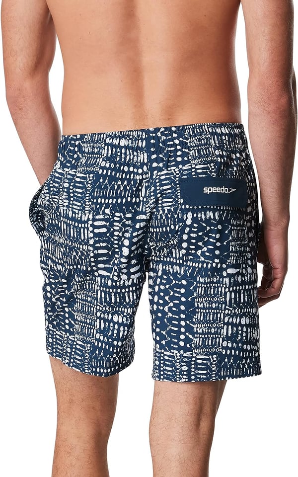 Speedo Mens Swim Trunk Mid Length SeasideBatik Moonlit Ocean