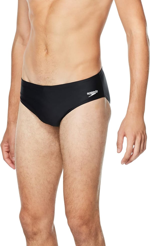 Speedo Mens Swimsuit Brief Powerflex Eco Solid AdultNew Black