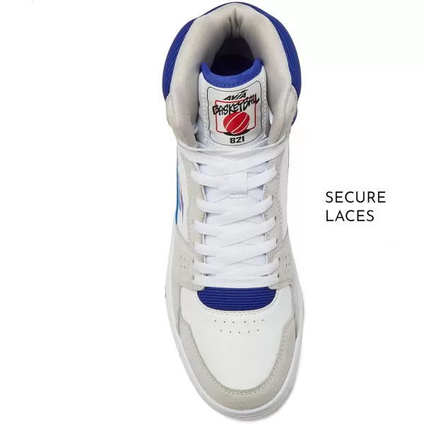 Avia 821 High Top Sneakers for Men, Indoor or Outdoor Mens Basketball Shoes, Size 7 to 16 Retro High Top Shoes Men or Women