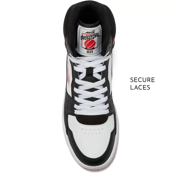 Avia 821 High Top Sneakers for Men, Indoor or Outdoor Mens Basketball Shoes, Size 7 to 16 Retro High Top Shoes Men or Women