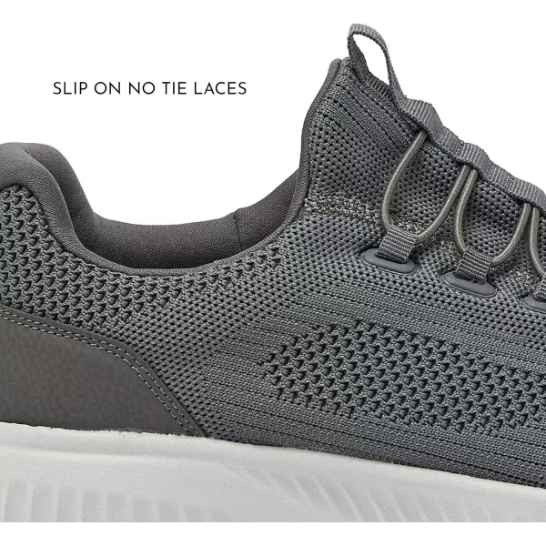 Avia Air Slip On Shoes for Men - Casual Comfortable Athletic Tennis Walking Sneakers for Men with Memory Foam - Sizes 7 to 16, Medium and Extra Wide Width - Black, Grey, Navy Blue &amp; White Mens Shoes
