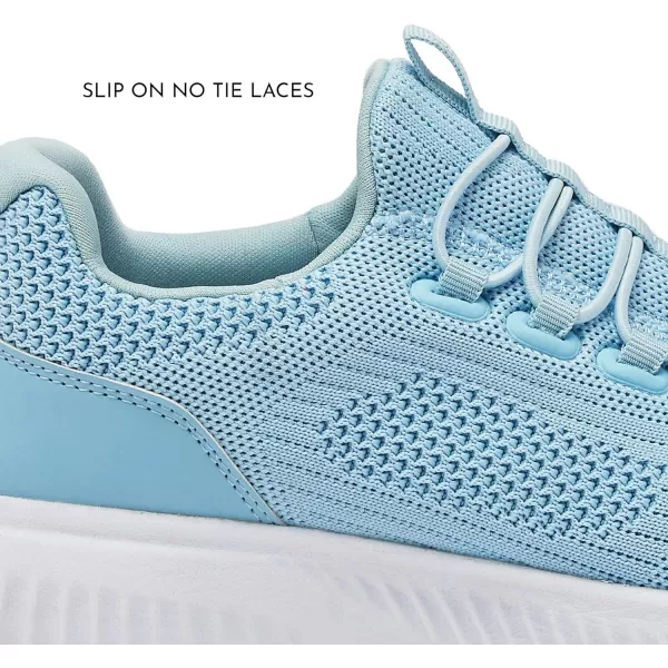Avia Air Slip On Shoes for Women - Casual Comfortable Athletic Tennis Walking Sneakers for Women with Memory Foam - Sizes 6 to 12, Medium &amp; Wide Width - Black, Grey with Pink, Aqua Blue &amp; White