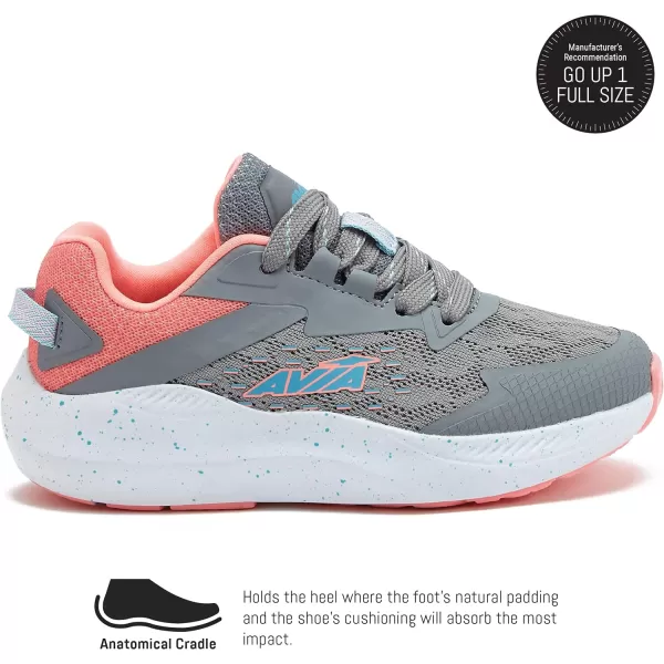 Avia Avi-Storm Girls' Sneakers - Lightweight Tennis, Athletic, Running Shoes for Girls - Toddler, Little Kid, and Big Kid Sizes 11 to 6