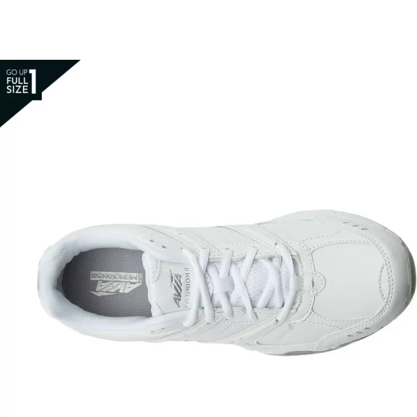 Avia Avi-Union II Non Slip Shoes for Women - Lace Up Comfort Women's Work or Walking Sneakers, Medium or Wide, Black or White
