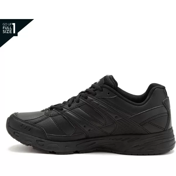 Avia Avi-Union II Non Slip Shoes for Women - Lace Up Comfort Women's Work or Walking Sneakers, Medium or Wide, Black or White