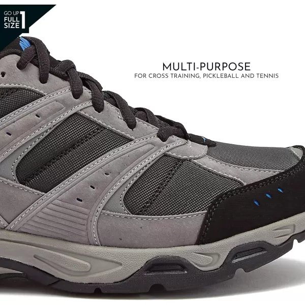 Avia Avi-Verge Mens Sneakers - Cross Trainer Mens Tennis Shoes, Pickleball or Walking Shoes for Men, Medium or Extra Wide Width Court Shoes Size 7 to 16