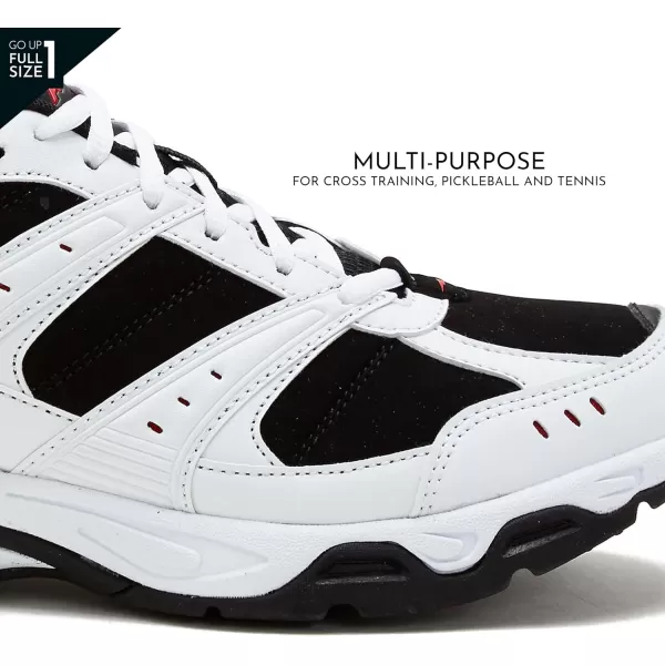 Avia Avi-Verge Mens Sneakers - Cross Trainer Mens Tennis Shoes, Pickleball or Walking Shoes for Men, Medium or Extra Wide Width Court Shoes Size 7 to 16