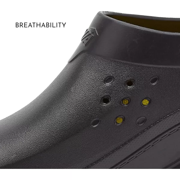 Avia Flame Men's Clogs, Slip Resistant Shoes for Men Food Service, Non Slip Restaurant and Chef Shoes Men Slip Resistant for Kitchen Work or Nursing, Black, Oil and Water Resistant