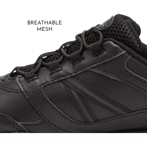 Avia Focus Black Non Slip Shoes for Women – Comfort Shoes for Work, Nursing, Restaurants, &amp; Walking