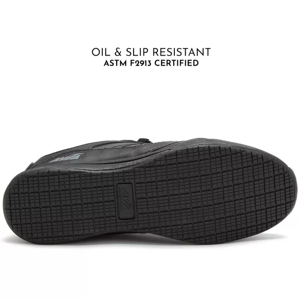 Avia Focus Black Non Slip Shoes for Women – Comfort Shoes for Work, Nursing, Restaurants, &amp; Walking
