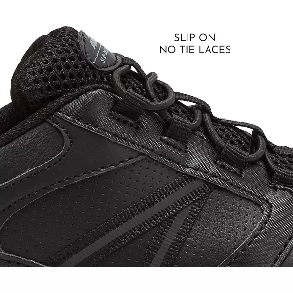 Avia Focus Black Non Slip Shoes for Women – Comfort Shoes for Work, Nursing, Restaurants, &amp; Walking