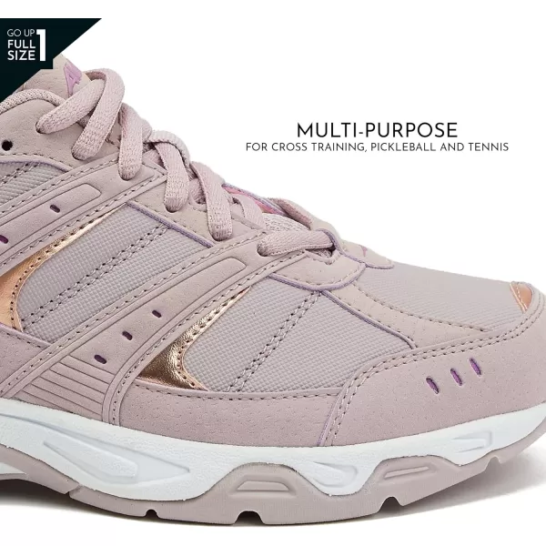 Avia Verge Womens Sneakers - Tennis, Court, Cross Training, or Pickleball Shoes for Women, Classic Black or Walking White Sneakers with Arch Support, Wide Width or Medium