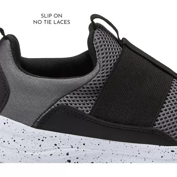 Avia Avi-Play Slip On Boys and Girls Sneakers - Lightweight Tennis, Athletic, No Tie Girls and Boys Shoes - Little and Big Kids Tennis Shoes Size 11-7 - Black, Navy Blue, Grey, White, Pink or Purple