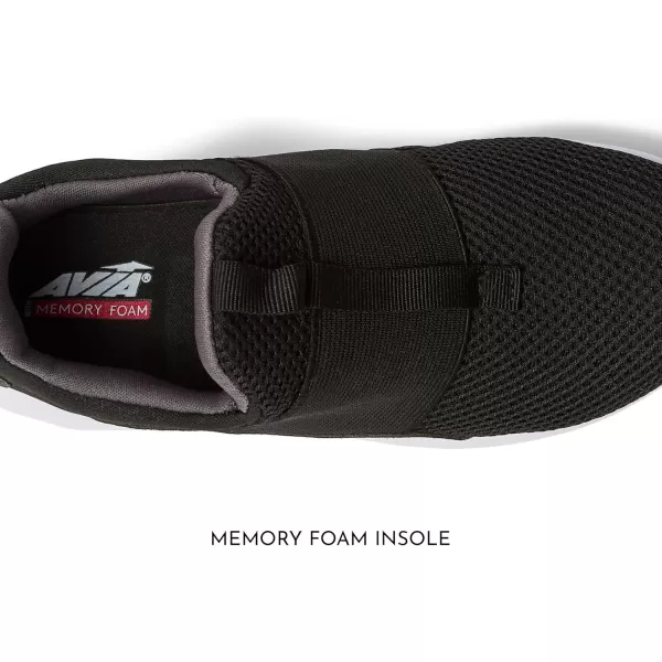 Avia Avi-Play Slip On Boys and Girls Sneakers - Lightweight Tennis, Athletic, No Tie Girls and Boys Shoes - Little and Big Kids Tennis Shoes Size 11-7 - Black, Navy Blue, Grey, White, Pink or Purple