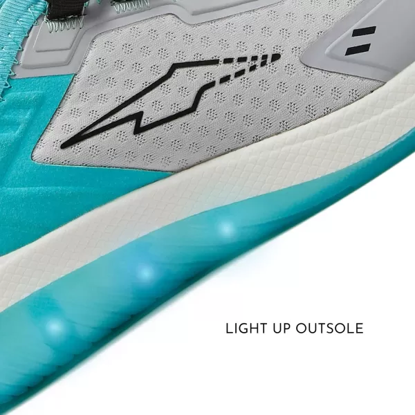 Avia Spark Slip On LED Light Up Boys and Girls Sneakers - Lightweight Tennis, Athletic, Kids and Toddler Light Up Shoes for Girls and Boys - Little Kid Shoes Size 11-3