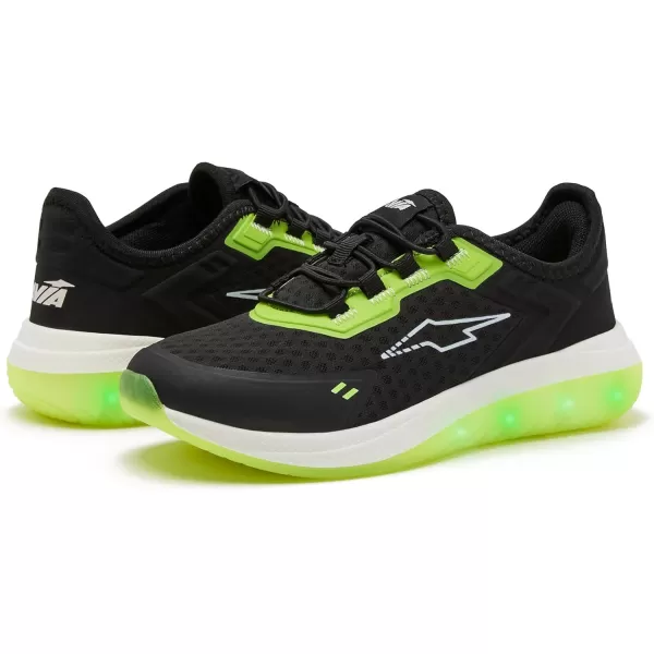 Avia Spark Slip On LED Light Up Boys and Girls Sneakers - Lightweight Tennis, Athletic, Kids and Toddler Light Up Shoes for Girls and Boys - Little Kid Shoes Size 11-3