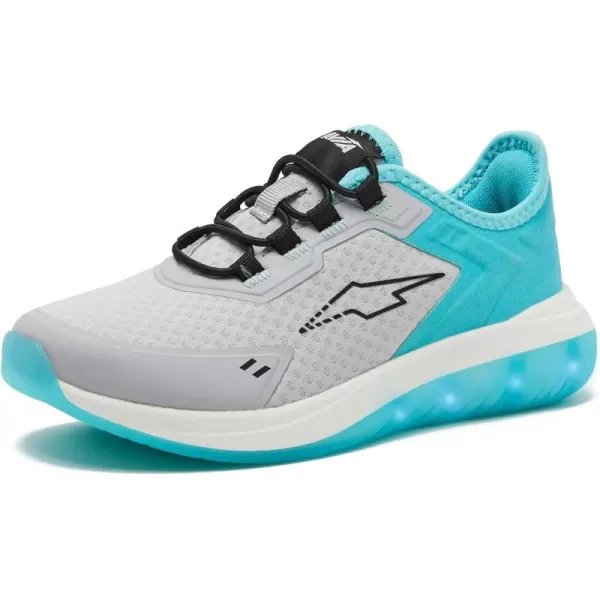 Avia Spark Slip On LED Light Up Boys and Girls Sneakers - Lightweight Tennis, Athletic, Kids and Toddler Light Up Shoes for Girls and Boys - Little Kid Shoes Size 11-3