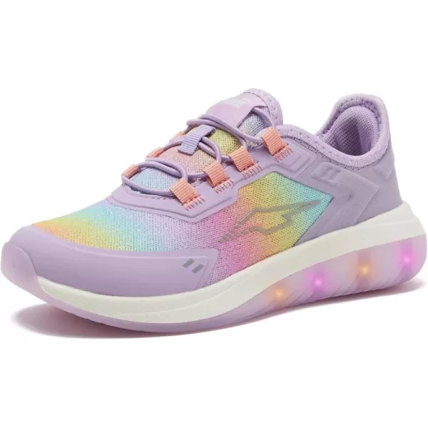 Avia Spark Slip On LED Light Up Boys and Girls Sneakers - Lightweight Tennis, Athletic, Kids and Toddler Light Up Shoes for Girls and Boys - Little Kid Shoes Size 11-3