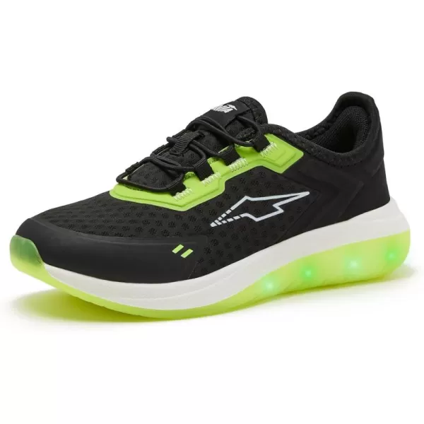 Avia Spark Slip On LED Light Up Boys and Girls Sneakers - Lightweight Tennis, Athletic, Kids and Toddler Light Up Shoes for Girls and Boys - Little Kid Shoes Size 11-3