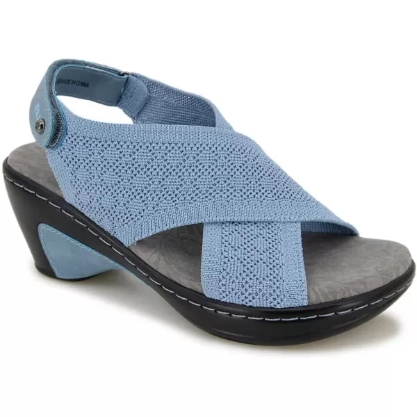 JBU Alyssa Women's Comfort Casual Adjustable Ankle Strap Open Toe Classic Sandal Wedge