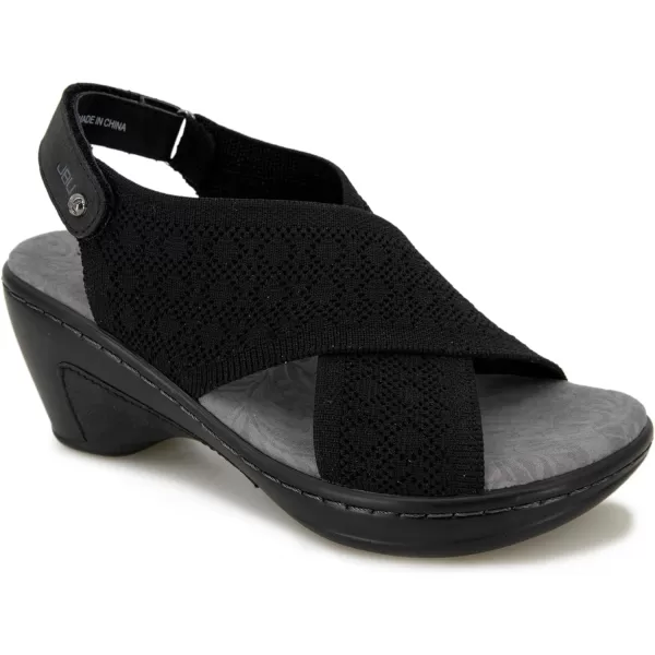 JBU Alyssa Women's Comfort Casual Adjustable Ankle Strap Open Toe Classic Sandal Wedge