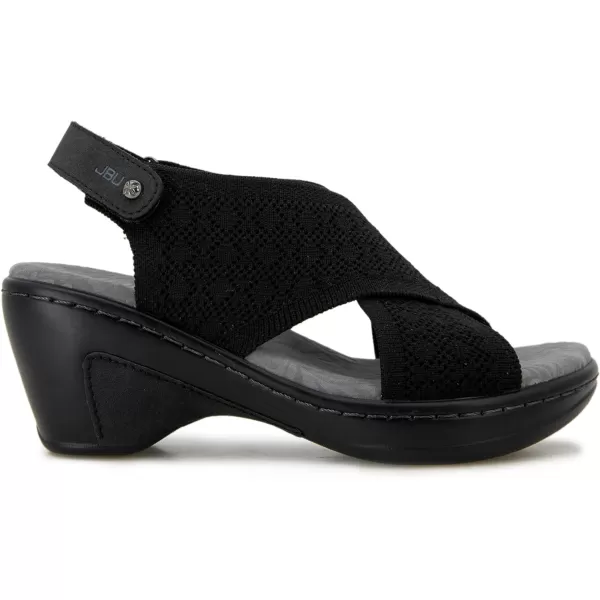 JBU Alyssa Women's Comfort Casual Adjustable Ankle Strap Open Toe Classic Sandal Wedge
