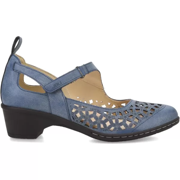 JBU Jolene Women's Comfort Casual Adjustable Ankle Strap Pump