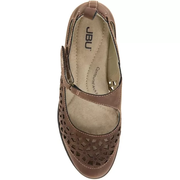 JBU Jolene Women's Comfort Casual Adjustable Ankle Strap Pump