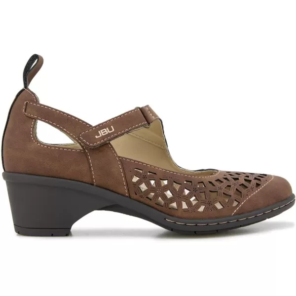 JBU Jolene Women's Comfort Casual Adjustable Ankle Strap Pump