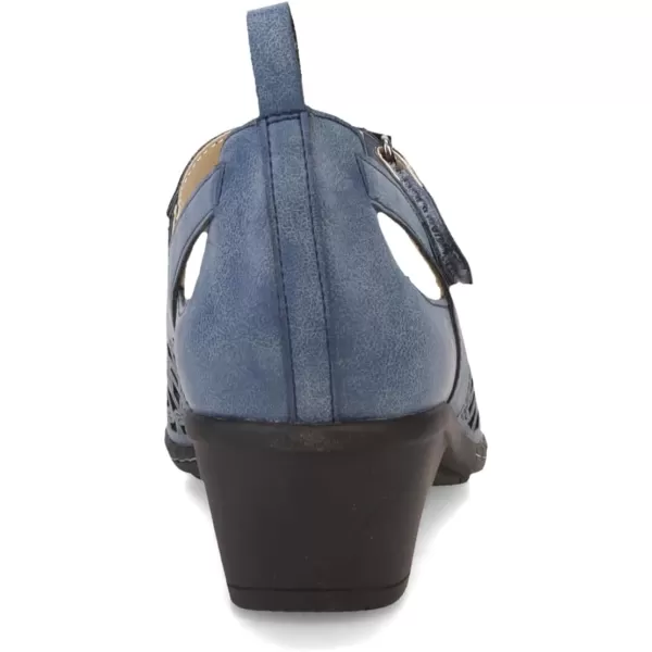 JBU Jolene Women's Comfort Casual Adjustable Ankle Strap Pump