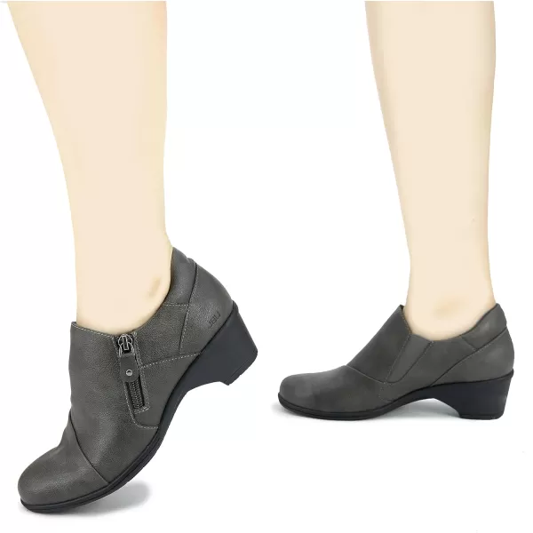 JBU Womens Grazia Slip On Pumps Dress Casual Casual Low Heel 1-2" - Grey