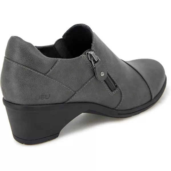 JBU Womens Grazia Slip On Pumps Dress Casual Casual Low Heel 1-2" - Grey