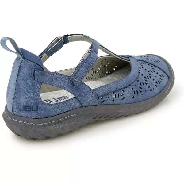 Jambu Women's Daffodil Comfort Casual Classic Mary Jane T-Strap Flats Fashion Shoes