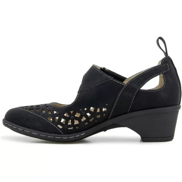 JBU Jolene Women's Comfort Casual Adjustable Ankle Strap Pump