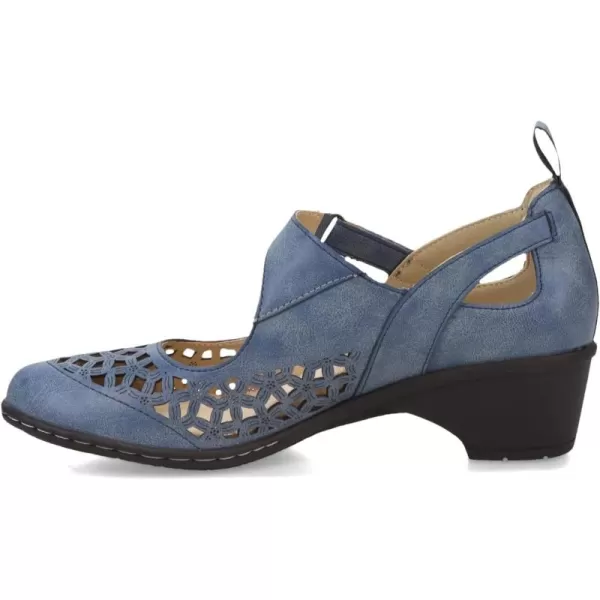 JBU Jolene Women's Comfort Casual Adjustable Ankle Strap Pump