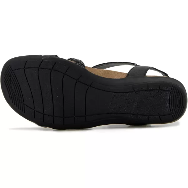 JBU Brooke Vegan Women's Comfort Casual Adjustable Ankle Strap Classic Flat Sandals