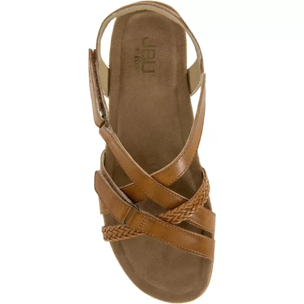 JBU Brooke Vegan Women's Comfort Casual Adjustable Ankle Strap Classic Flat Sandals