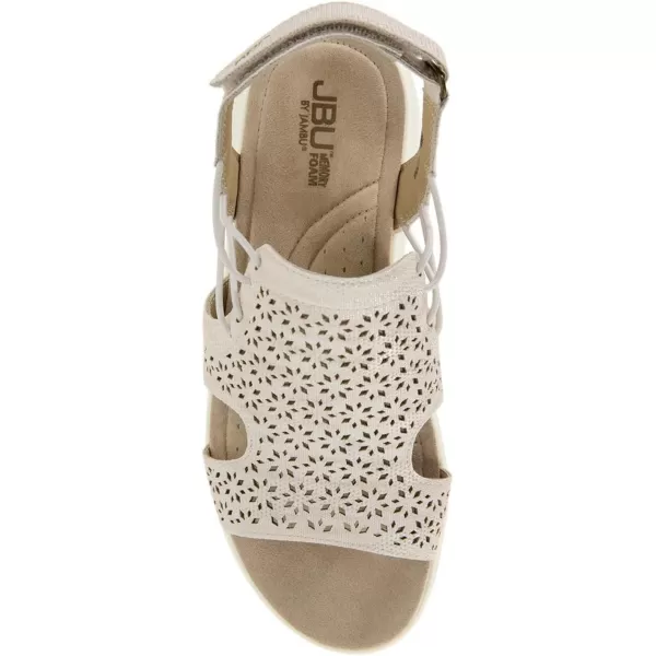 JBU Francis Women's Comfort Casual Adjustable Ankle Strap Open Toe Fashion Sandal