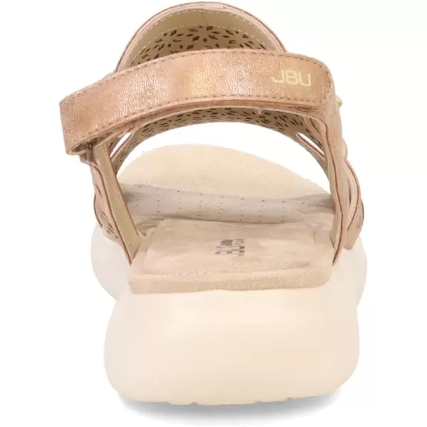 JBU Francis Women's Comfort Casual Adjustable Ankle Strap Open Toe Fashion Sandal