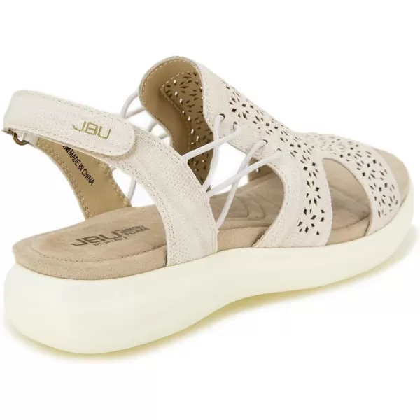 JBU Francis Women's Comfort Casual Adjustable Ankle Strap Open Toe Fashion Sandal