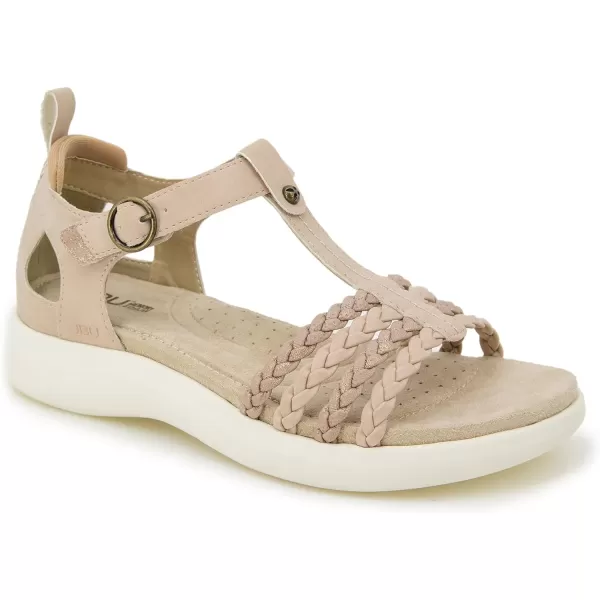 JBU Prague Women's Comfort Casual Adjustable Ankle Strap Flat Open Toe Classic Fashion Sandals