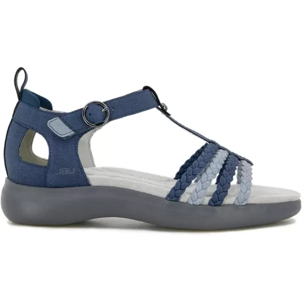 JBU Prague Women's Comfort Casual Adjustable Ankle Strap Flat Open Toe Classic Fashion Sandals