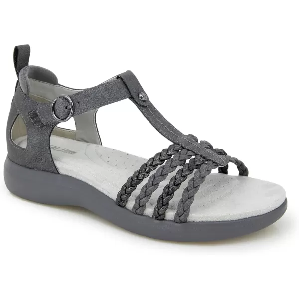 JBU Prague Women's Comfort Casual Adjustable Ankle Strap Flat Open Toe Classic Fashion Sandals