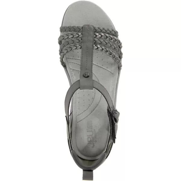 JBU Prague Women's Comfort Casual Adjustable Ankle Strap Flat Open Toe Classic Fashion Sandals