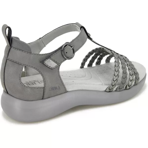 JBU Prague Women's Comfort Casual Adjustable Ankle Strap Flat Open Toe Classic Fashion Sandals