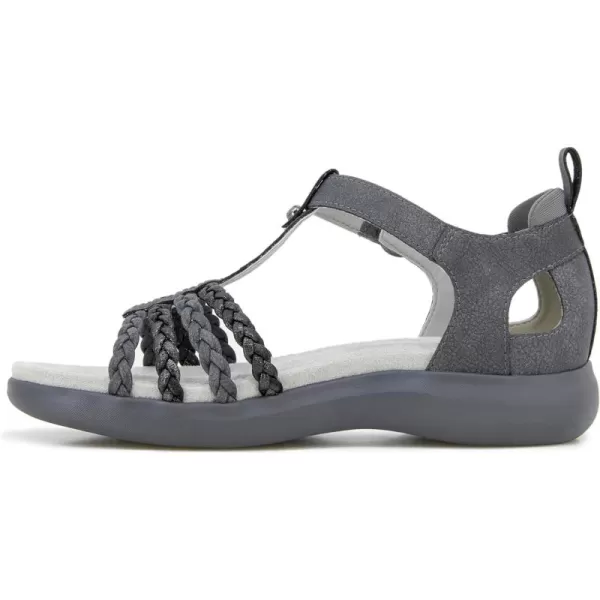 JBU Prague Women's Comfort Casual Adjustable Ankle Strap Flat Open Toe Classic Fashion Sandals