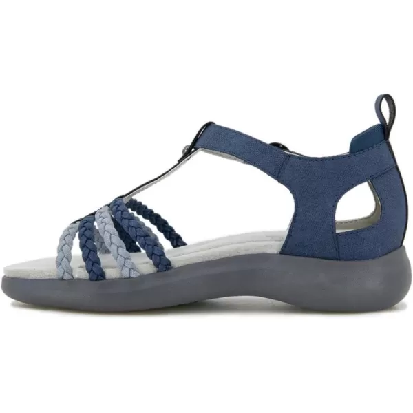JBU Prague Women's Comfort Casual Adjustable Ankle Strap Flat Open Toe Classic Fashion Sandals